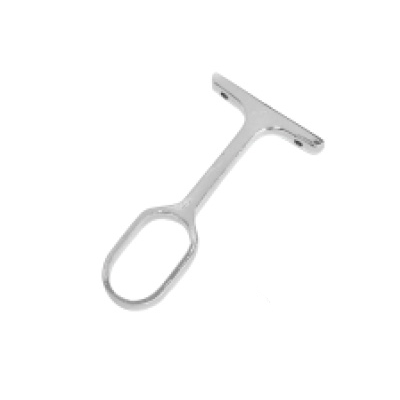SUPORTE CABIDEIRO CENTRAL FECHADO OVAL/OBL CROMADO